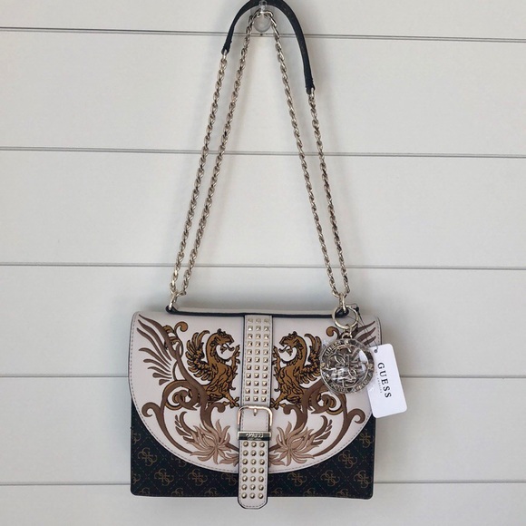 guess embroidered bag
